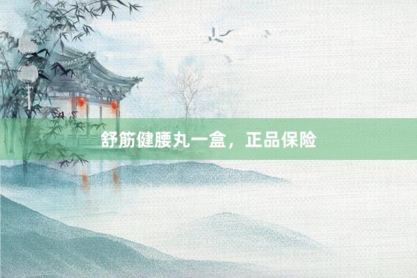 舒筋健腰丸一盒，正品保险